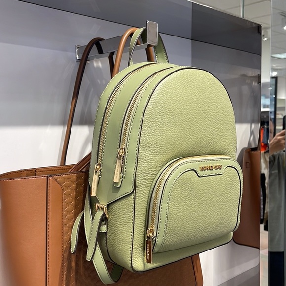 Michael Kors Jaycee Medium Logo Backpack 
Light Sage - Picture 5 of 16